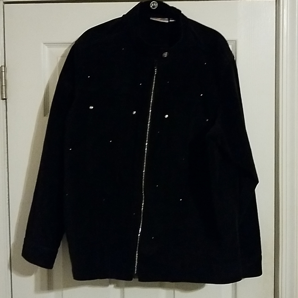 Quaker Factory black suede jacket